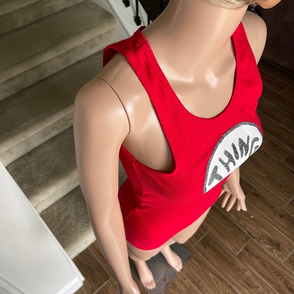 Universal Studios Thing 1 Tank Top Women Sz L Gently used - Picture 3 of 7